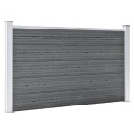 vidaXL Gard de grădină, gri, 353 x 106 cm, WPC vidaXL Gard de grădină, gri, 353 x 106 cm, WPC