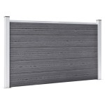 vidaXL Gard de grădină, gri, 526 x 106 cm, WPC vidaXL Gard de grădină, gri, 526 x 106 cm, WPC