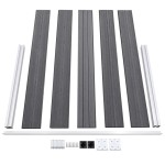 vidaXL Gard de grădină, gri, 526 x 106 cm, WPC vidaXL Gard de grădină, gri, 526 x 106 cm, WPC