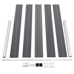vidaXL Gard de grădină, gri, 872 x 106 cm, WPC vidaXL Gard de grădină, gri, 872 x 106 cm, WPC