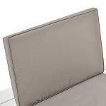 vidaXL Șezlonguri de grădină cu perne, 4 buc., alb, plastic