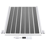 vidaXL Set panouri gard, 1 pătrat + 1 oblic, gri, 273x186 cm, WPC