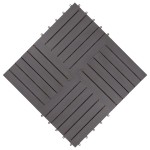 vidaXL Plăci pardoseală, 20 buc., gri, 30x30 cm, lemn masiv de acacia
