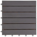 vidaXL Plăci pardoseală, 20 buc., gri, 30x30 cm, lemn masiv de acacia