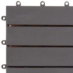 vidaXL Plăci pardoseală, 20 buc., gri, 30x30 cm, lemn masiv de acacia