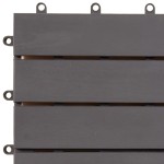 vidaXL Plăci pardoseală, 30 buc., gri, 30x30 cm, lemn masiv de acacia vidaXL Plăci pardoseală, 30 buc., gri, 30x30 cm, lemn masiv de acacia