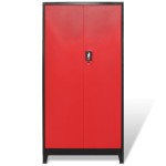 vidaXL Dulap scule cu ladă pentru scule, 90x40x180 cm roșu/negru, oțel vidaXL Dulap scule cu ladă pentru scule, 90x40x180 cm roșu/negru, oțel