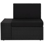 vidaXL Set mobilier de grădină, 10 piese, negru, poliratan vidaXL Set mobilier de grădină, 10 piese, negru, poliratan