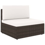 vidaXL Set mobilier de grădină, 5 piese, maro, poliratan vidaXL Set mobilier de grădină, 5 piese, maro, poliratan