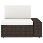 vidaXL Set mobilier de grădină, 5 piese, maro, poliratan vidaXL Set mobilier de grădină, 5 piese, maro, poliratan