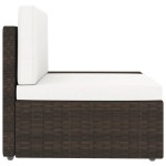 vidaXL Set mobilier de grădină, 10 piese, maro, poliratan vidaXL Set mobilier de grădină, 10 piese, maro, poliratan