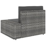vidaXL Set mobilier de grădină, 5 piese, gri, poliratan vidaXL Set mobilier de grădină, 5 piese, gri, poliratan