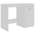 vidaXL Birou, alb, 140x50x76 cm, lemn prelucrat