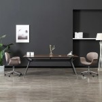 vidaXL Scaun de birou pivotant, gri taupe, material textil vidaXL Scaun de birou pivotant, gri taupe, material textil
