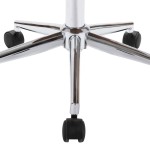 vidaXL Scaune de bucătărie pivotante, 2 buc., alb, piele artificială