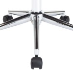 vidaXL Scaune pivotante, 2 buc. negru, lemn curbat & piele ecologică