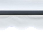 vidaXL Copertină retractabilă manual cu LED, crem, 300 x 250 cm