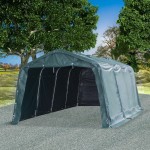 vidaXL Cort mobil pentru animale verde închis 3,3x6,4m PVC 550g/m²