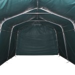 vidaXL Cort de animale detașabil verde închis 3,3x8 m PVC 550g/m²
