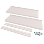 vidaXL Rafturi suspendate 2 niveluri 2 buc. 200x30 cm oțel inoxidabil