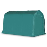 vidaXL Cort de garaj, verde, 2,4 x 3,6 m, PVC