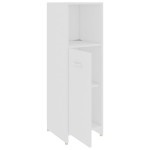 vidaXL Set mobilier de baie, 4 piese, alb, lemn prelucrat