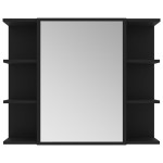 vidaXL Set mobilier de baie, 3 piese, negru, lemn prelucrat vidaXL Set mobilier de baie, 3 piese, negru, lemn prelucrat
