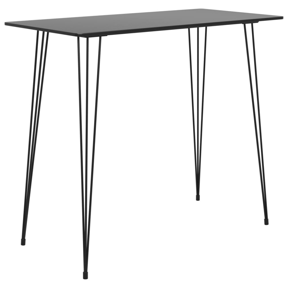 vidaXL Set bar 5 piese, negru
