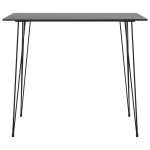vidaXL Set mobilier de bar, 5 piese, negru vidaXL Set mobilier de bar, 5 piese, negru