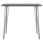 vidaXL Set mobilier de bar, 7 piese, negru și gri