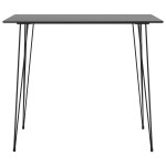 vidaXL Set mobilier de bar, 7 piese, negru și gri vidaXL Set mobilier de bar, 7 piese, negru și gri