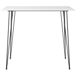 vidaXL Set mobilier de bar, 5 piese, alb