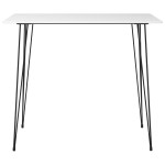 vidaXL Set mobilier de bar, 5 piese, alb și gri vidaXL Set mobilier de bar, 5 piese, alb și gri
