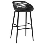 vidaXL Set mobilier de bar, 7 piese, alb și negru vidaXL Set mobilier de bar, 7 piese, alb și negru