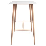 vidaXL Set mobilier de bar, 7 piese, alb și gri vidaXL Set mobilier de bar, 7 piese, alb și gri
