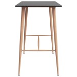 vidaXL Set mobilier de bar, 5 piese, negru și alb vidaXL Set mobilier de bar, 5 piese, negru și alb