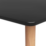 vidaXL Set mobilier de bar, 7 piese, negru vidaXL Set mobilier de bar, 7 piese, negru