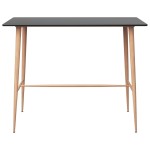 vidaXL Set mobilier de bar, 7 piese, negru și alb vidaXL Set mobilier de bar, 7 piese, negru și alb