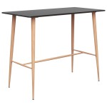 vidaXL Set mobilier de bar, 7 piese, negru vidaXL Set mobilier de bar, 7 piese, negru