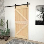 vidaXL Ușă glisantă cu set feronerie, 80 x 210 cm, lemn masiv de pin vidaXL Ușă glisantă cu set feronerie, 80 x 210 cm, lemn masiv de pin