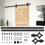 vidaXL Ușă glisantă cu set feronerie, 80x210 cm, lemn masiv de pin vidaXL Ușă glisantă cu set feronerie, 80x210 cm, lemn masiv de pin