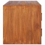 vidaXL Dulap TV montat pe perete, 180 x 30 x 30 cm, lemn masiv de tec