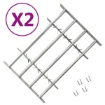 vidaXL Grilaje de siguranță ferestre, ajustabil, 2 buc., 1000-1500 mm vidaXL Grilaje de siguranță ferestre, ajustabil, 2 buc., 1000-1500 mm