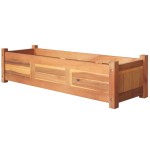 vidaXL Straturi înălțate de grădină, 2 buc, 100x30x25 cm, lemn acacia vidaXL Straturi înălțate de grădină, 2 buc, 100x30x25 cm, lemn acacia