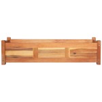 vidaXL Straturi înălțate de grădină, 2 buc, 100x30x25 cm, lemn acacia vidaXL Straturi înălțate de grădină, 2 buc, 100x30x25 cm, lemn acacia