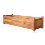 vidaXL Straturi înălțate de grădină, 2 buc, 100x30x25 cm, lemn acacia vidaXL Straturi înălțate de grădină, 2 buc, 100x30x25 cm, lemn acacia