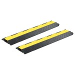 vidaXL Rampe de protecție cabluri, 2 buc, 2 canale cauciuc, 101,5 cm vidaXL Rampe de protecție cabluri, 2 buc, 2 canale cauciuc, 101,5 cm