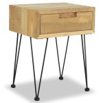 vidaXL Noptiere, 2 buc., 40 x 30 x 50 cm, lemn masiv de pin