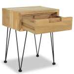 vidaXL Noptiere, 2 buc., 40 x 30 x 50 cm, lemn masiv de pin