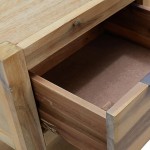 vidaXL Noptiere cu sertare, 2 buc., 40x30x48 cm, lemn masiv de acacia